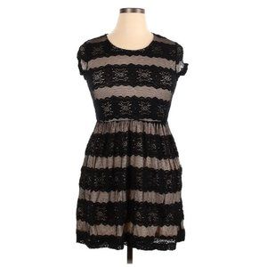 Vibe Embroidered Mini Silhouette Dress